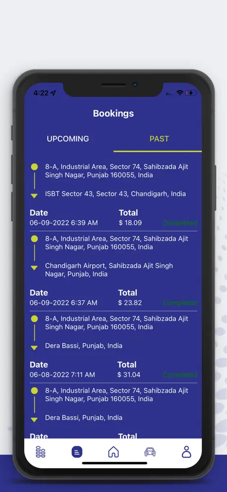 Monitor your past and upcoming bookings.